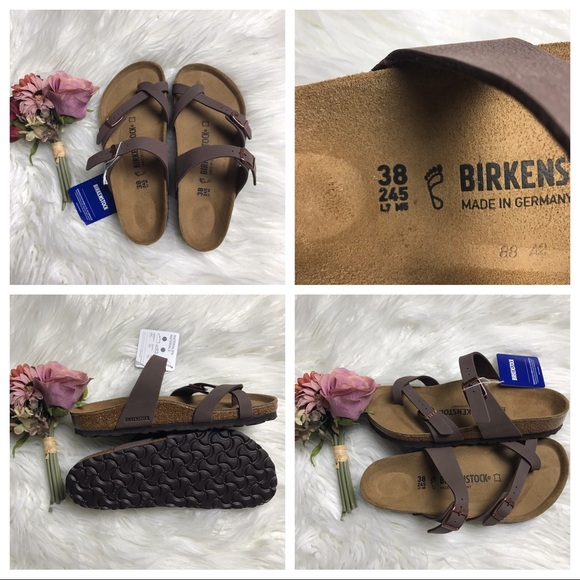 NWT Birkenstock Mayari Birko-Flor Nubuck Mocha - Picture 8 of 10